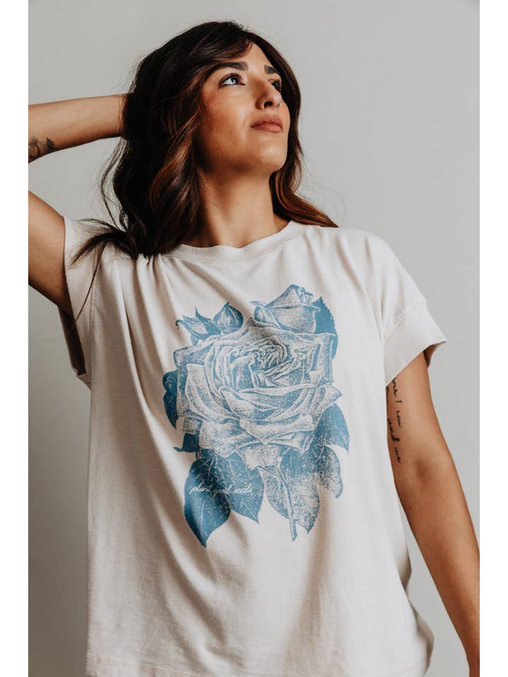 Crowned Free - Wholesale Screen Printed T-Shirt - Women's - Plant Good Seeds Tee 7