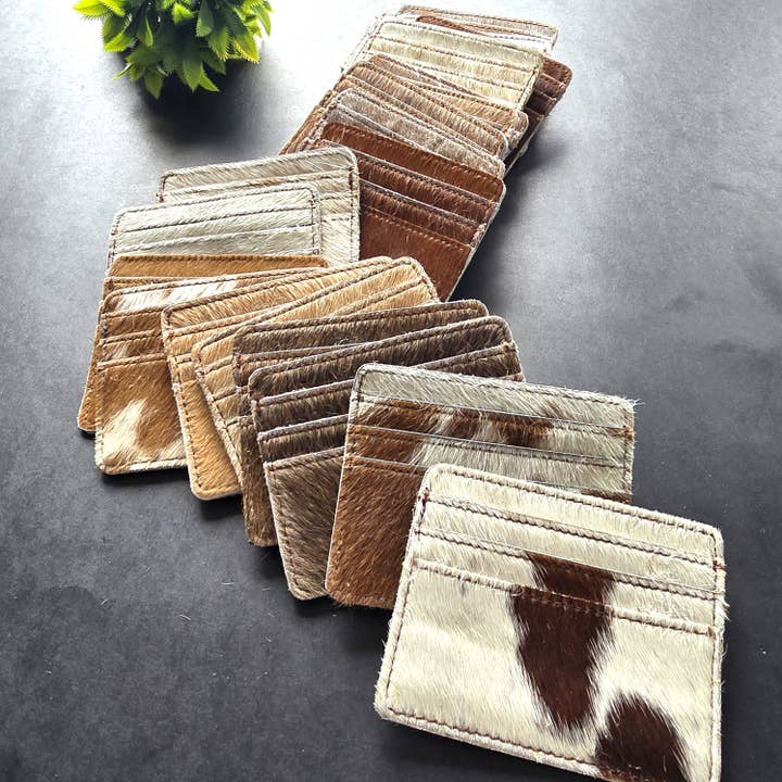 Ranchers Closet - Wholesale Card Holder - Women's - Genuine Hair-On Cowhide Wallet – Slim Western Card Holder6