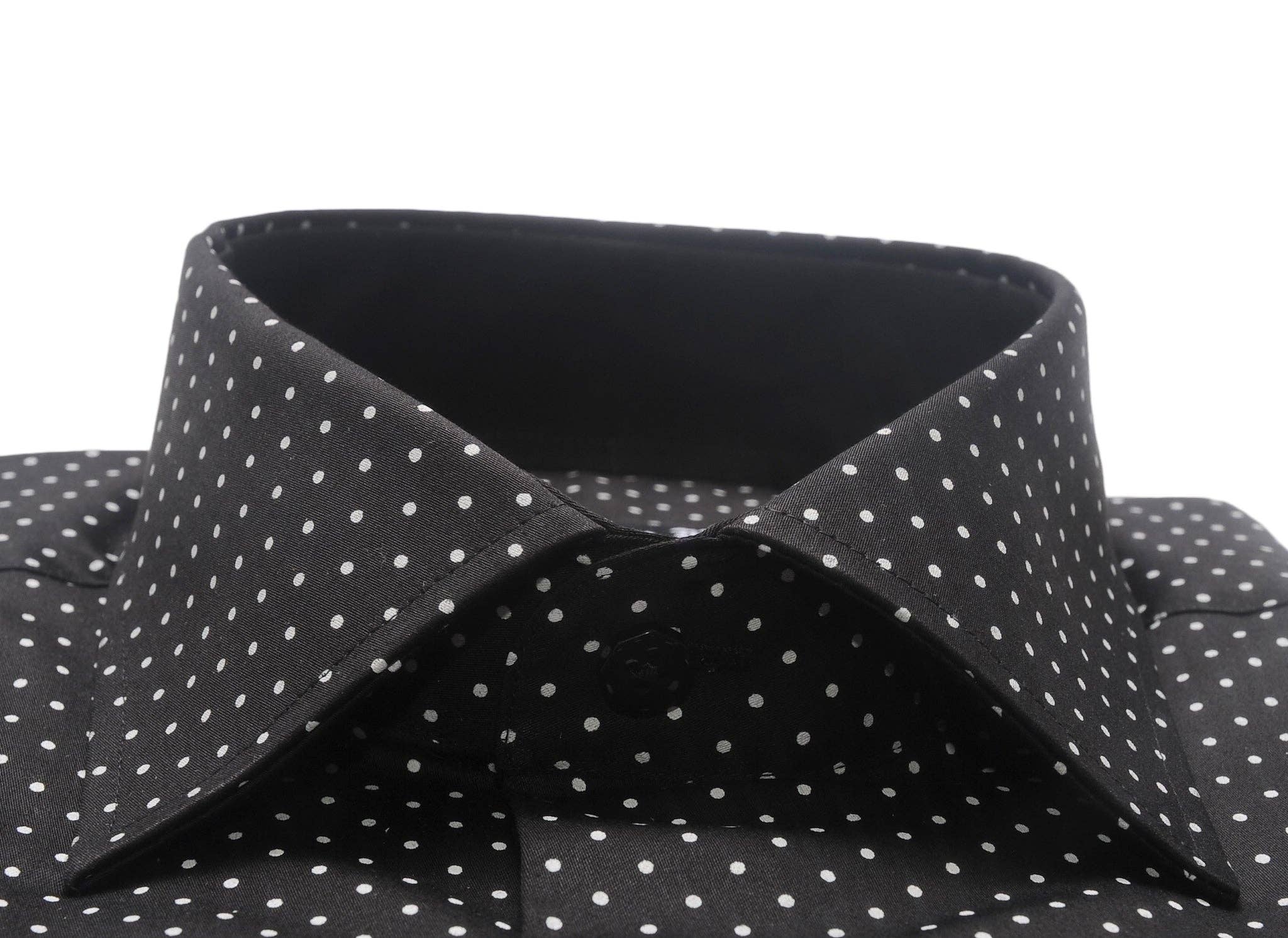 Virgoan Wish LLC - Wholesale Button Down Shirt - Men's - Da Vinci Blue Collar | Regular Collar Polkadot shirt1