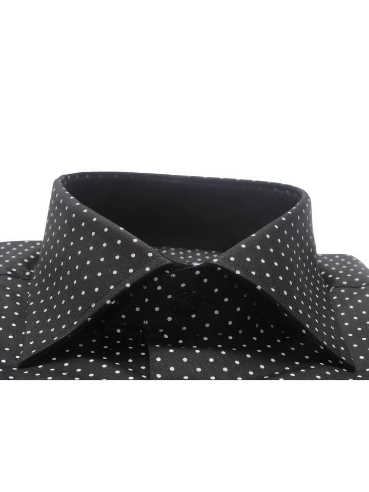 Virgoan Wish LLC - Wholesale Button Down Shirt - Men's - Da Vinci Blue Collar | Regular Collar Polkadot shirt1