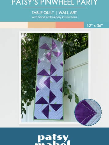 Patsy's Pinwheel Party Quilt Pattern for wholesale by Patsy Mabel Designs