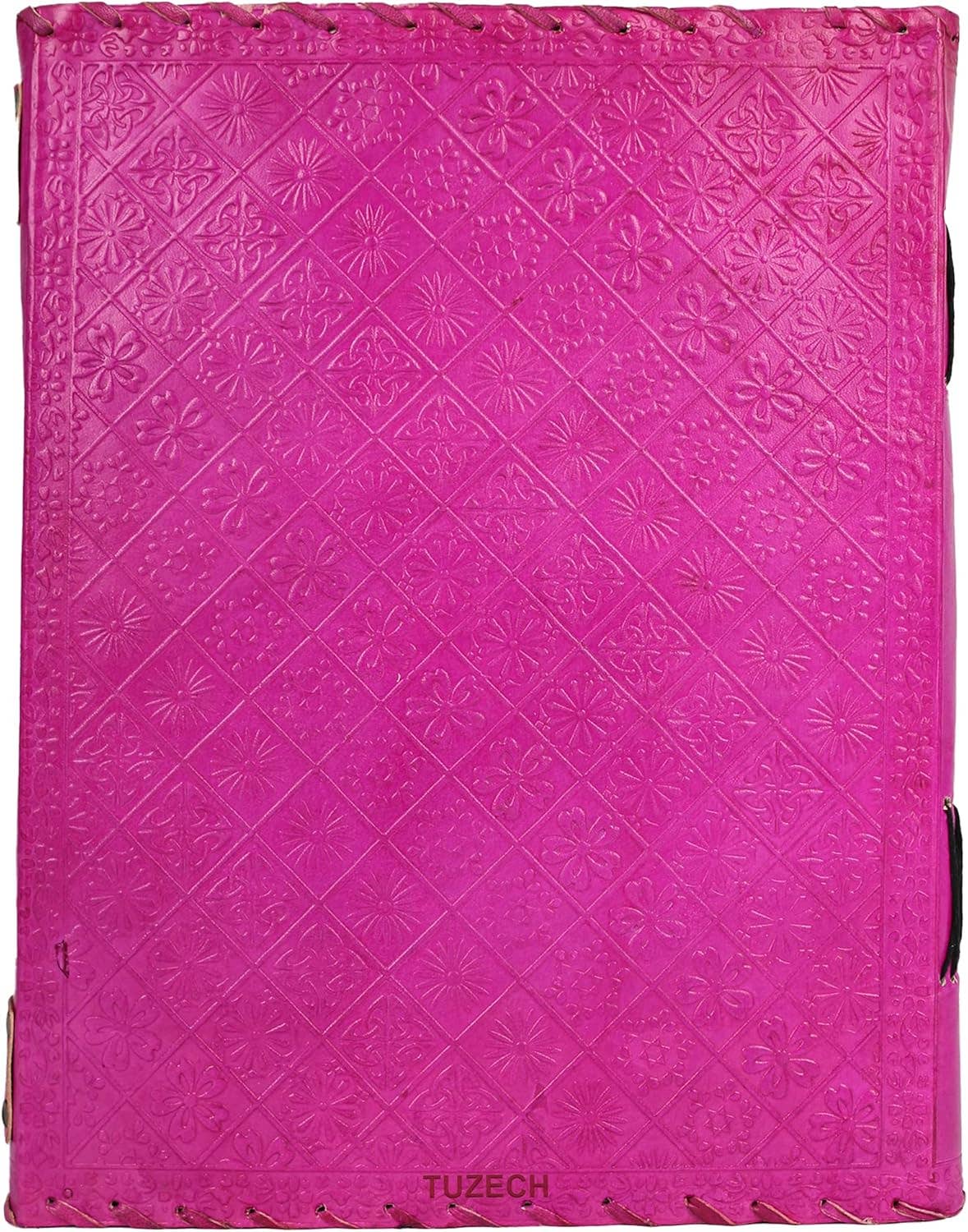 Tuzech Leather - Wholesale Journal/Diary - Tuzech Seven Chakra Medieval Stone Embossed Handmade Jumbo Leather Journal Book of Shadows Notebook Office Hocus Pocus Diary College Poetry Sketch With Leather Bound63