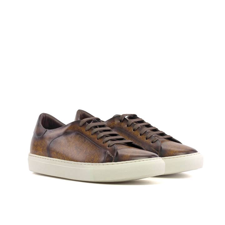 Maison Koly Corum sneakers Leather Tiramisu Brown for wholesale by Maison Koly