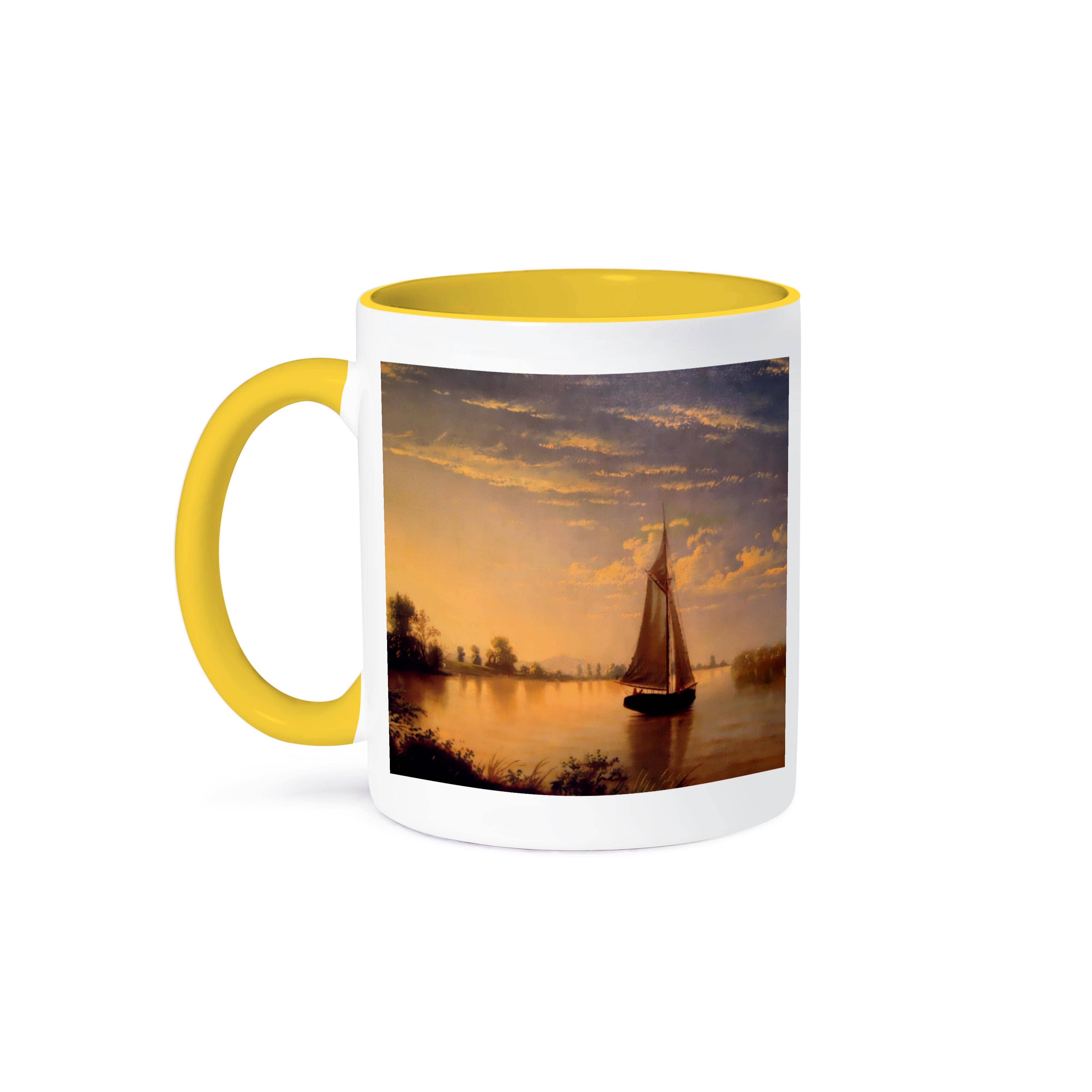 3dRose - Wholesale Coffee Mug - 3dRose, Sunset on the Sacramento River Sail Boat Art by Fortunato Arriola , Mug0