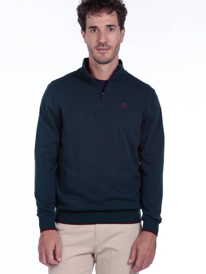 Jersey Media Cremallera Hombre The Time Of Bocha OCEAN para venta al por mayor de The Time of Bocha