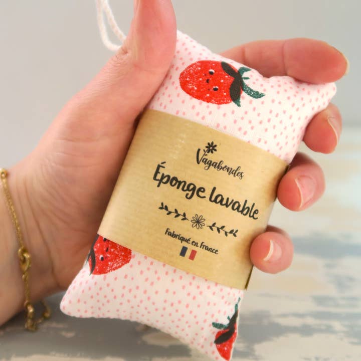 Vagabondes - Wholesale Cleaning Sponge - Set of 10 - Washable and reusable fabric sponge (random)4