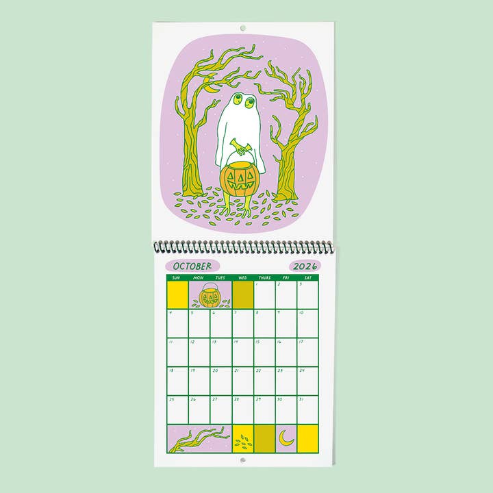The Good Twin - Wholesale Calendar - Froggy of the Month 2026 Calendar3