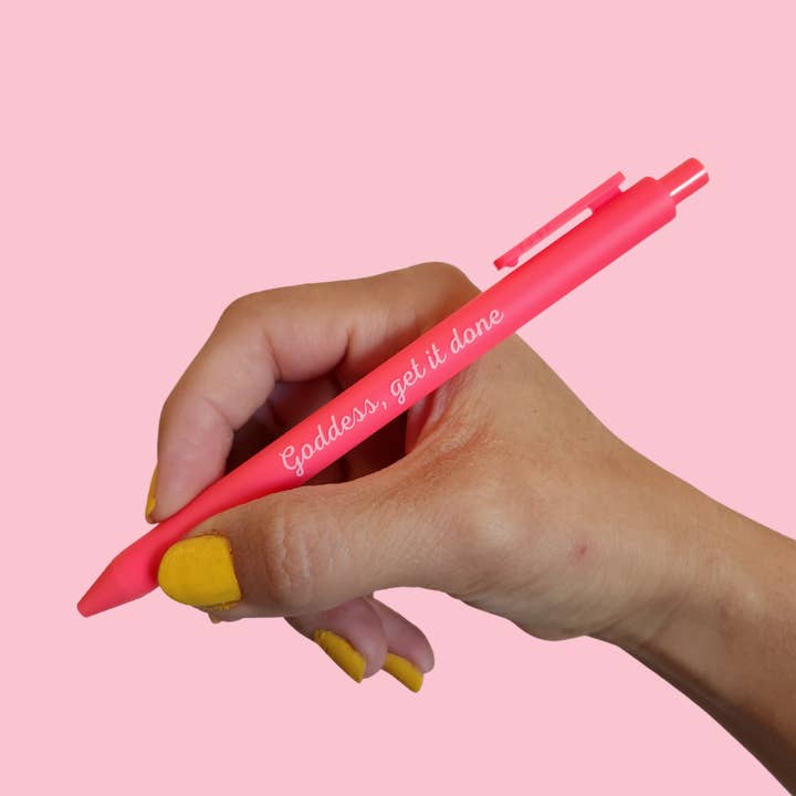 Goddess, Get It Done Black Ink Pen for wholesale by Ana Karen Loves Paper