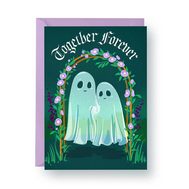 Together Forever - Ghost Love & Valentine Card for wholesale by hey, alissandra
