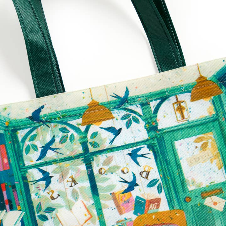 Chronicle Books - Wholesale Grocery/Shopping Bag - Bookshop Afternoon Reusable Shopping Bag