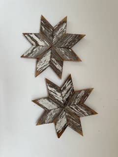 Heartland Designs – Engroshandel Julepynt – Barnwood Snowflake - stjerne - jul1