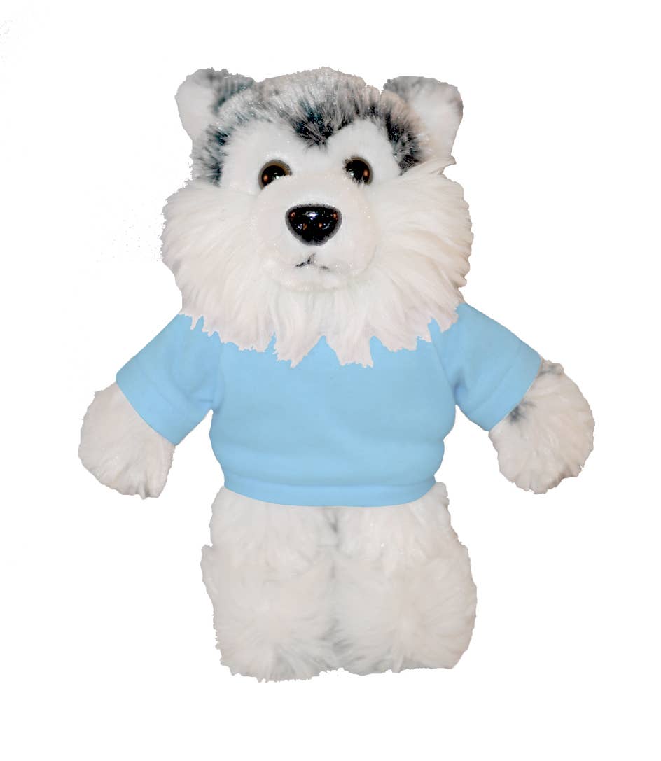 Plushland - Wholesale Stuffed/plush toy – Kids & baby - Plush Floppy Husky With Personalized Tee 12”0