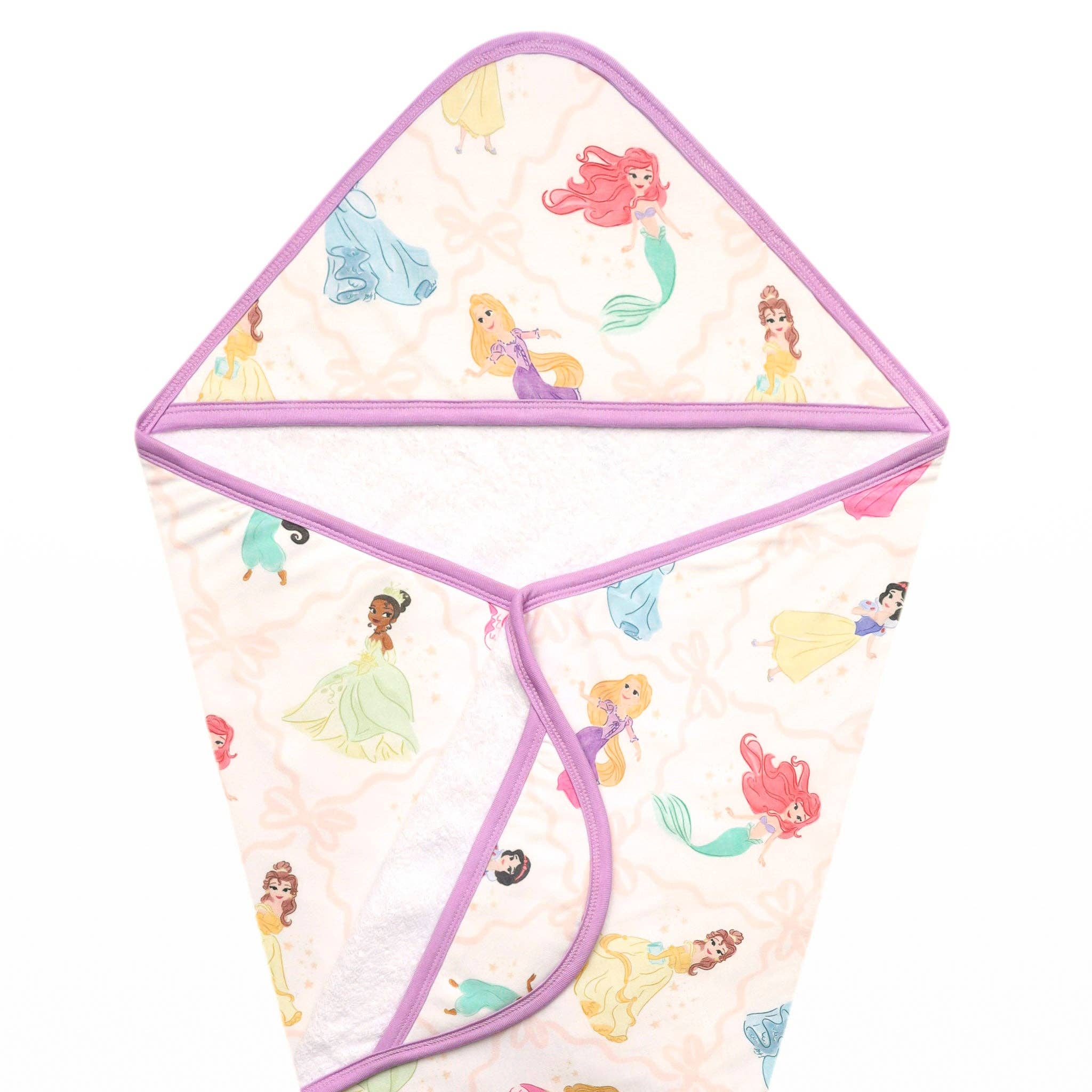 Copper Pearl - Wholesale Hooded Towel - Kids & Baby - Premium Baby Knit Hooded Towel - Disney Princess0