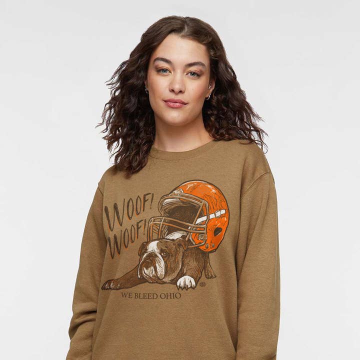Pound Puppy - Football Crewneck for wholesale by We Bleed Ohio