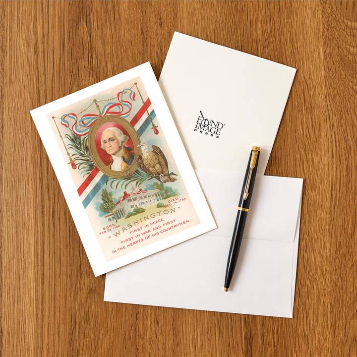 Found Image Press - Wholesale Stationery/Notecard Set - Greeting Card PT-234 George Washington Memorabilia1