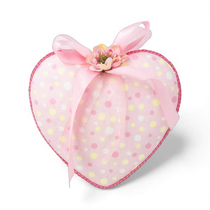 Ornement cœur rose de 7 pouces pour la vente par December Diamonds