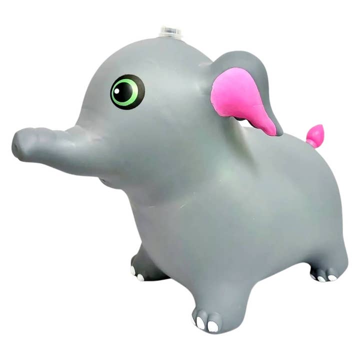 GRAY Kids Jumbo Elephant Inflatable Hopper Toy for wholesale on Faire3