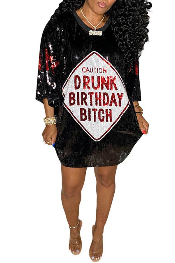 MB Fashion Wholesale - Wholesale Dress - Women's - MB FASHION SEQUIN MINI SHIRT LOOSE DRESS 9984LY1