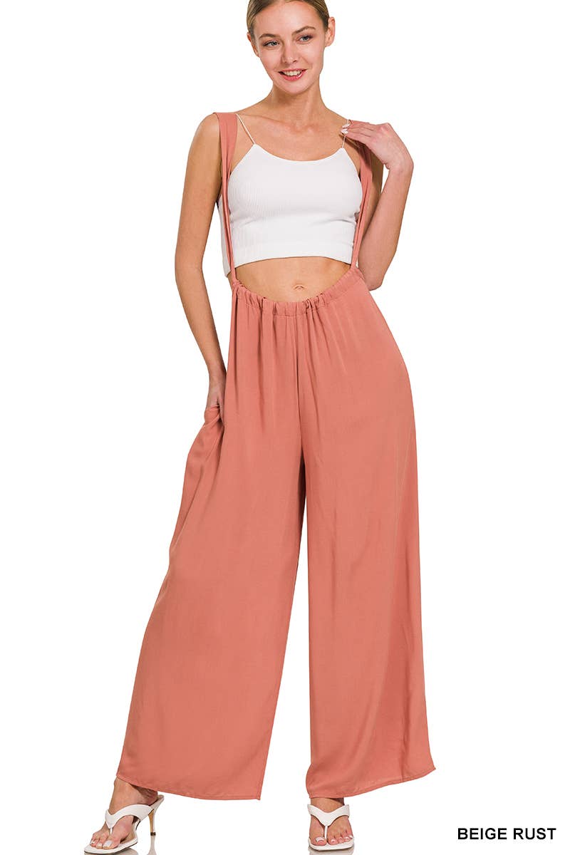 42POPS - Wholesale Jumpsuit - Women's - `.Tie Back Suspender Jumpsuit w/ Pockets11