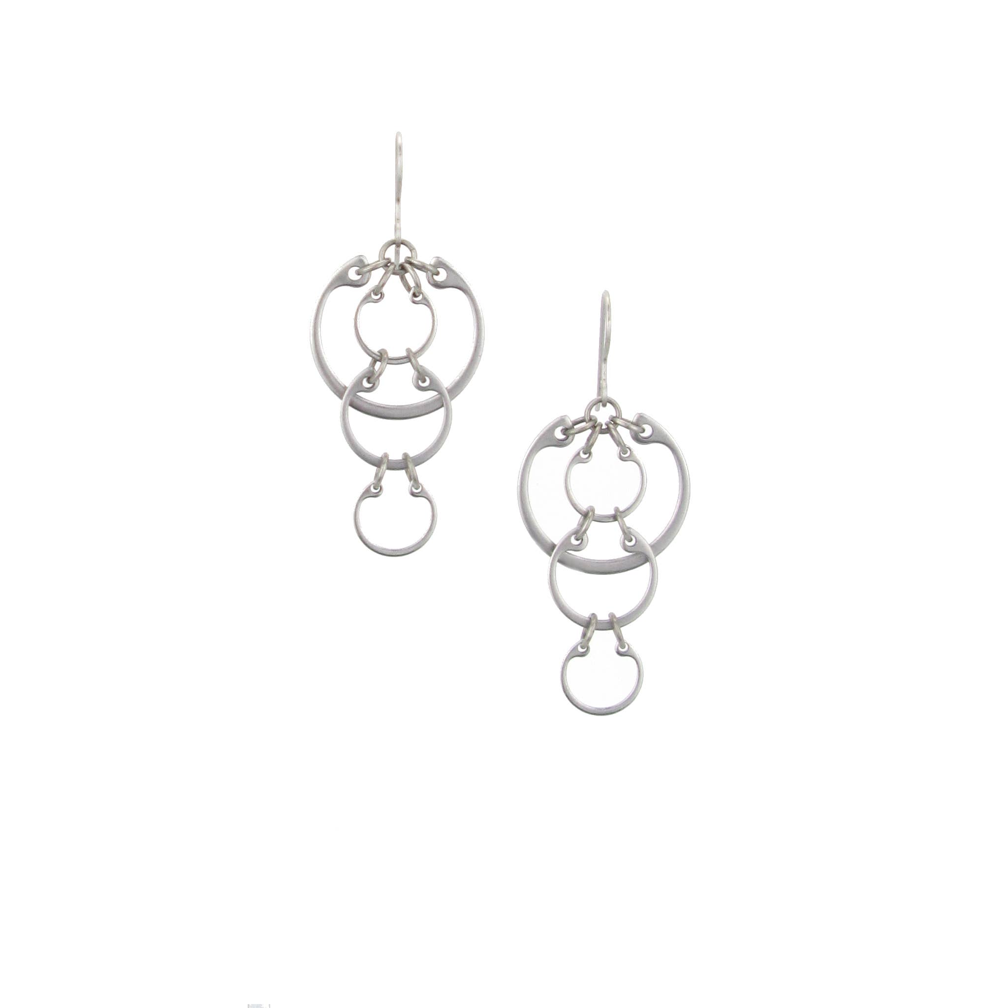 Wraptillion - Wholesale Dangle Earrings - Cascading Circles Earrings (Medium)1