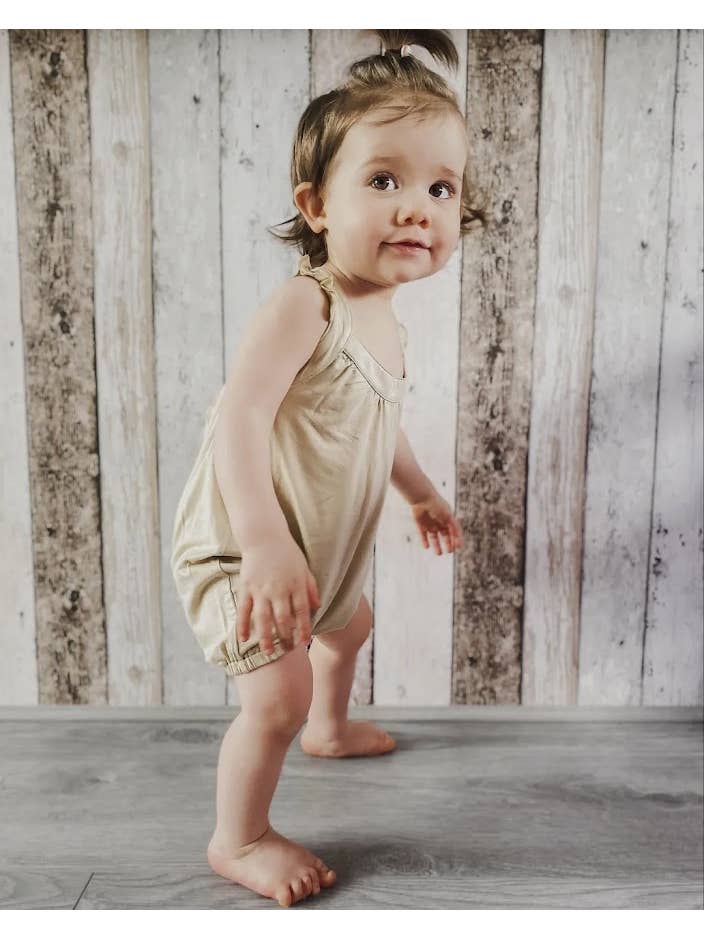 Bear's Little Fish - Vente Body (sans pieds) – bébé - Combinaison courte en bambou avec volants - Latte4