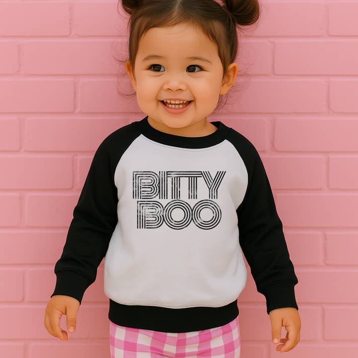 Halloween Toddler Girls T-shirt Pullover Bitty Boo for wholesale by Sunny Littles