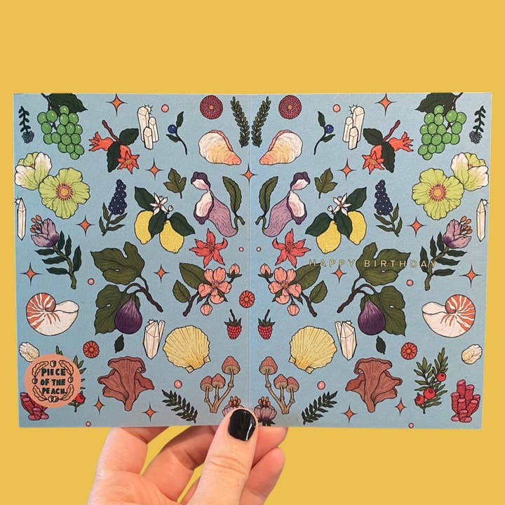Piece of the Peach - Wholesale Birthday Card - Earth & Sea - Beautiful birthday cad