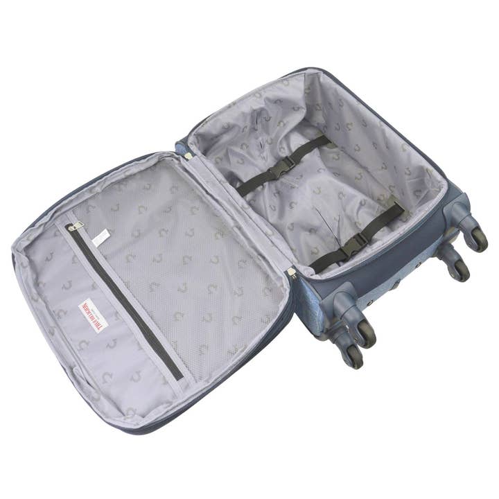 FUL Luggage (Concept One) - Wholesale Luggage - True Religion Blue 23" Soft Sided Expandable Spinner Luggage