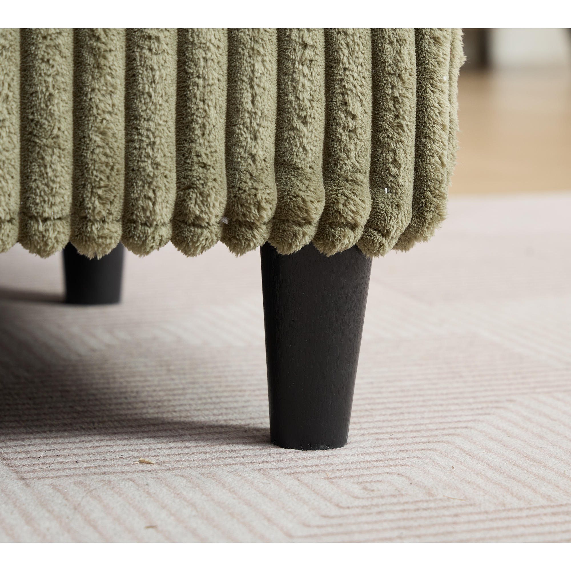 39F Inc. - Wholesale Sofa - NEW 54.75" Green Corduroy Chaise Lounge - 4 Gears, 2 Pillows18