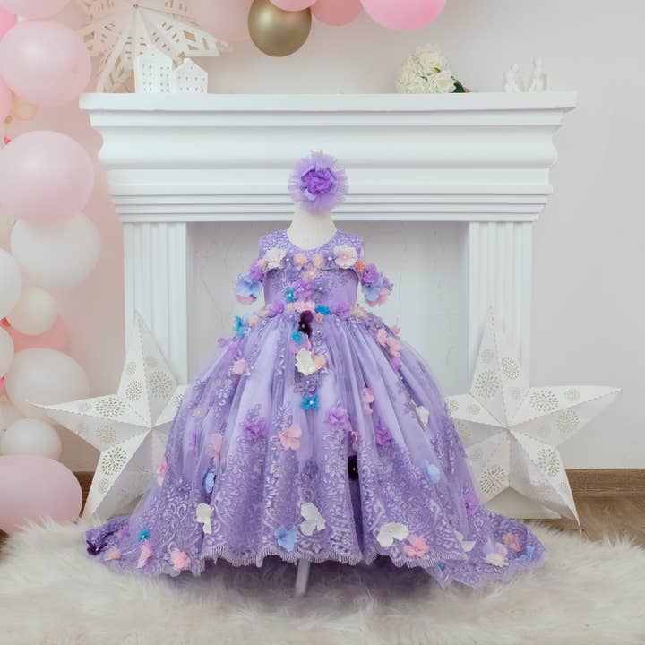 My Baby By Merry - Wholesale Dress - Kids - Quinceanera Dress Puffy Lilac