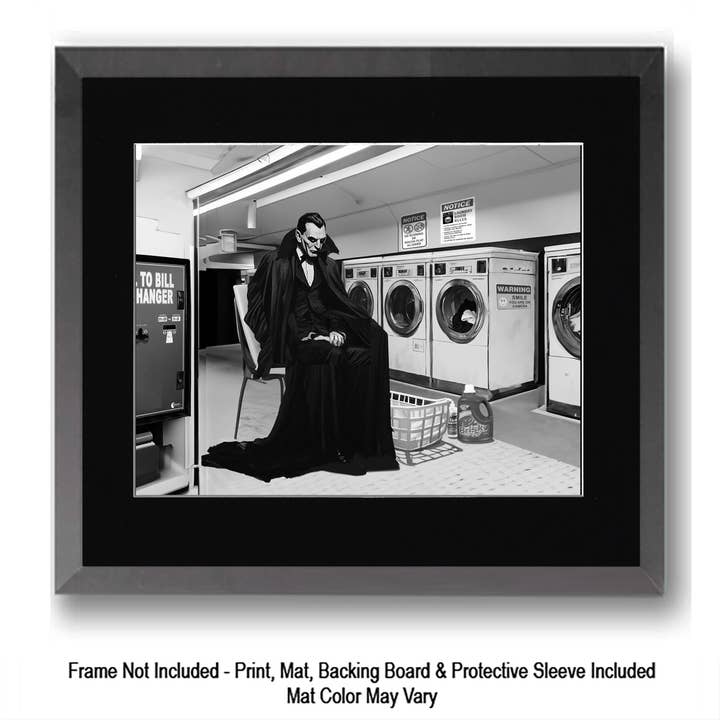 Mowbi - Wholesale Art Print - Wendigo at the Barber Shop - Monsters in Everyday Life Art Prints – 8″x10″ Artwork for 11″x14″ Frame6