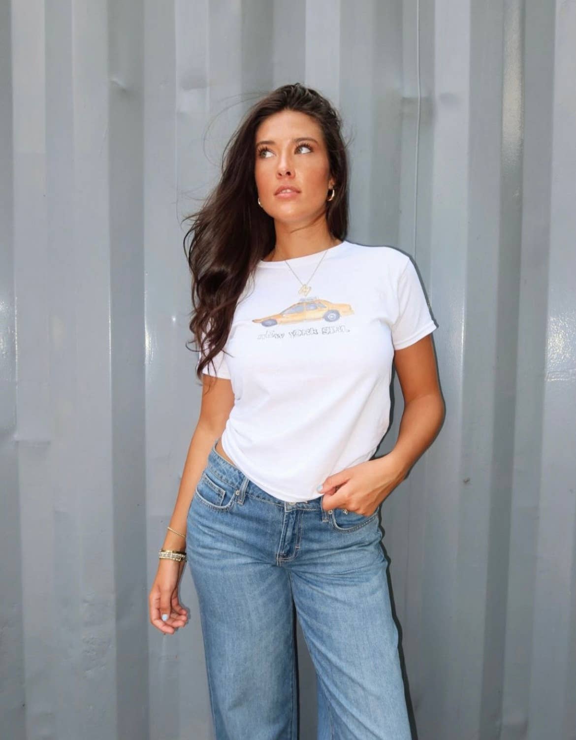 Sunday Violets - Wholesale Screen Printed T-Shirt - Women's - New York Girl Baby Tee8