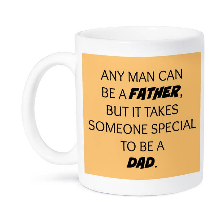 3dRose, Any man can be a father but it takes someone special to be a dad, Mug for wholesale by 3dRose
