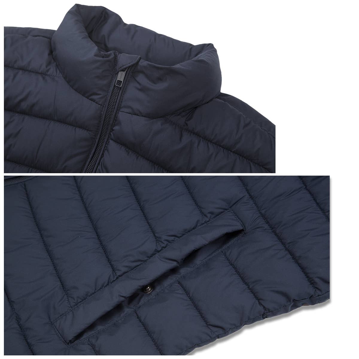 Rokka & Rolla - Wholesale Outerwear Vest - Men's - Men's Packable Puffer Vest Warm Sleeveless Jacket6