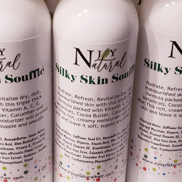 Silky Skin Souffle Lotion, 8 Oz. (Cocoa and Shea Butter Formula) for wholesale by NJOY Natural
