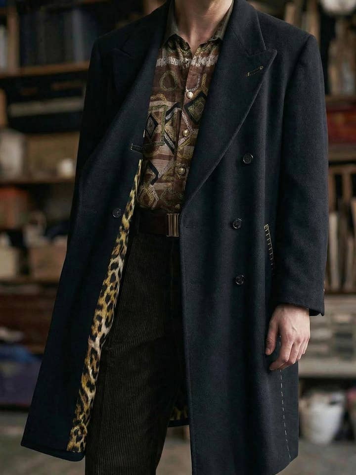 100% Wool Coat - Unique Piece - Size L/XL for wholesale by Emile Garçon