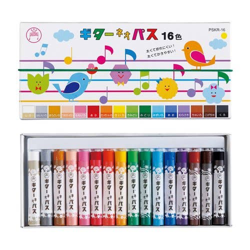 Neopas Crayon 16 colors set for Kids(Flat Nibs) for wholesale by NAKABAYASHI Stationery