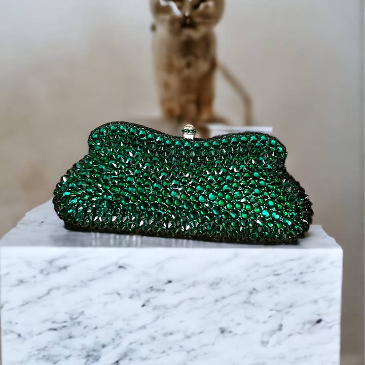 SIBYLLADELPHICA - Wholesale Clutch Bag - Women's - Spike Crystal-Embellished Clutch - "Donna Lucia"6