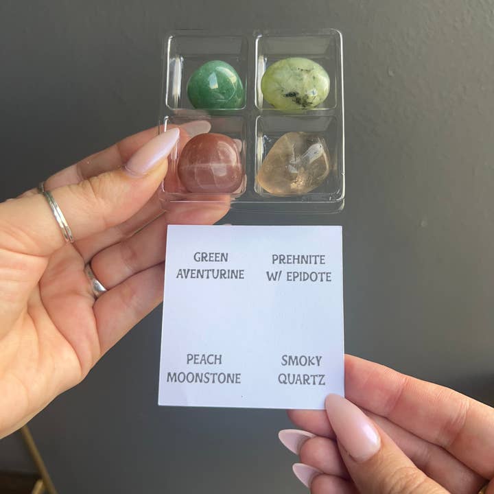Sapphire & Sage - Wholesale Spiritual Stone/Crystal - Virgo Zodiac Tumbled Crystal Set - Healing & Grounding