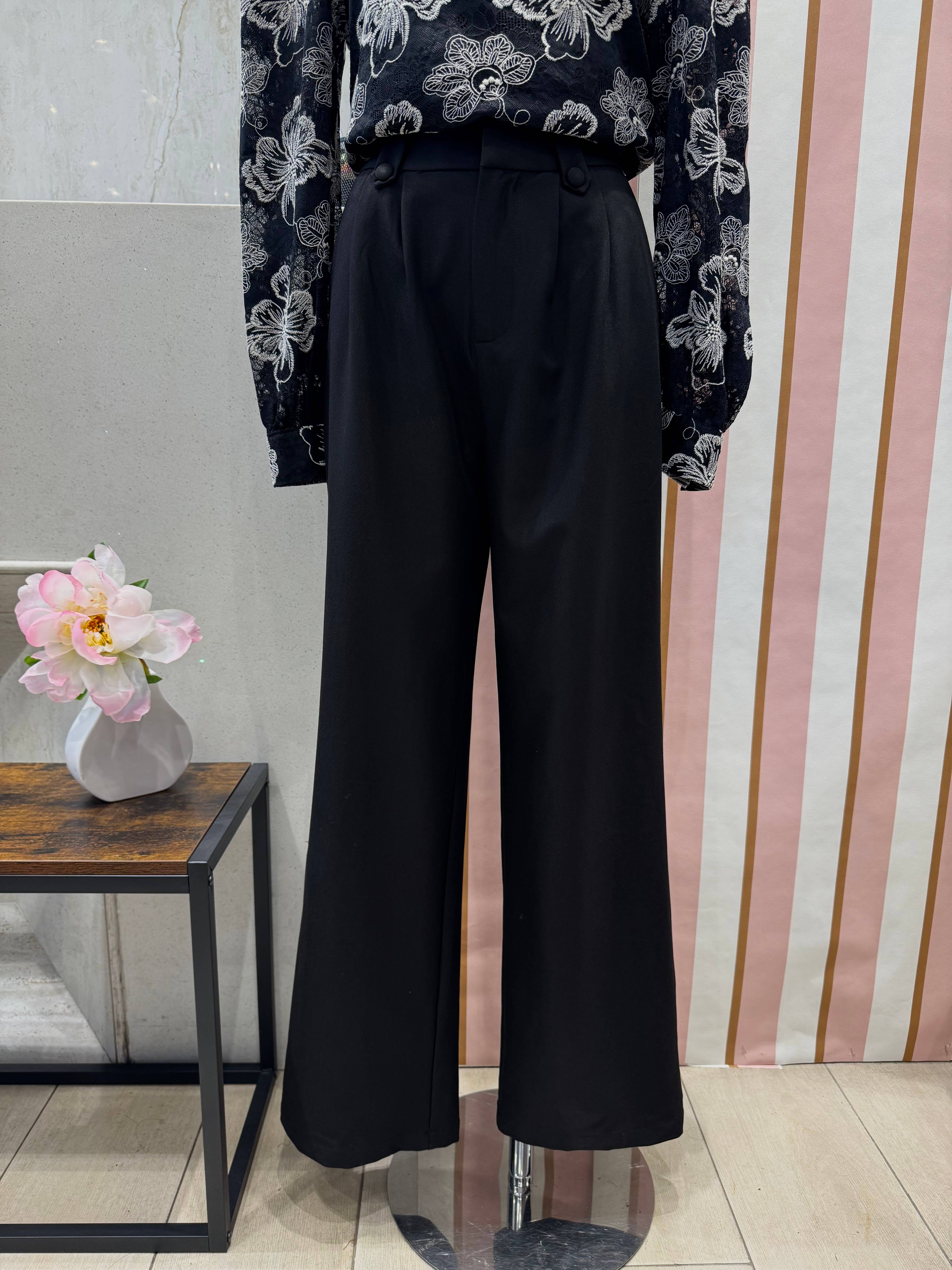 LOVIE & CO – Großhandel Hose – Damen – Hoch taillierte Bundfaltenhose - ASD96768-SVEN4