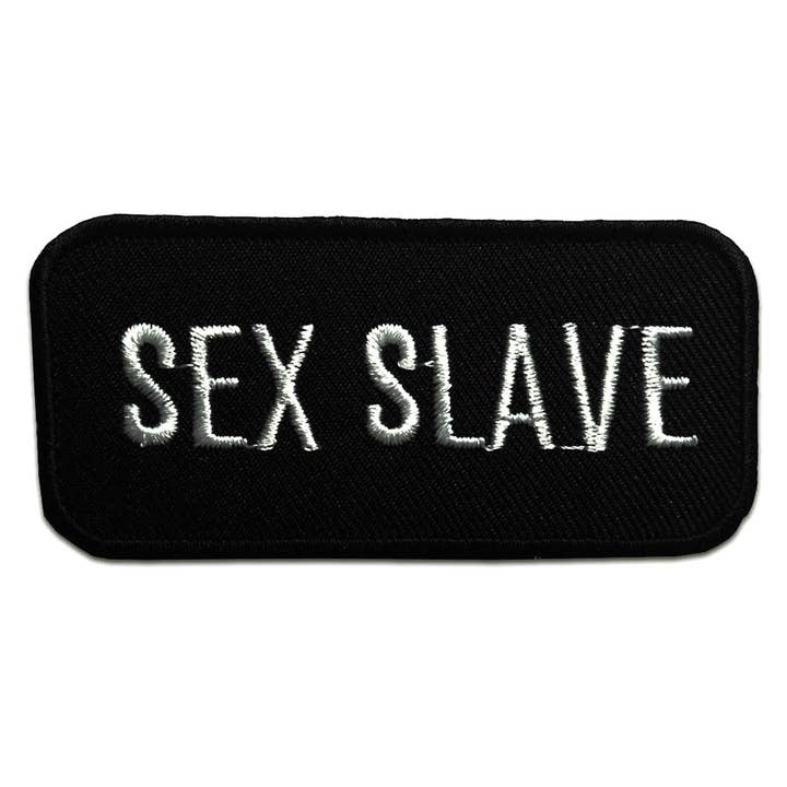 Schwarz Aufnäher / Bügelbild - Sex Slave Biker schwarz für den Großhandel auf Faire