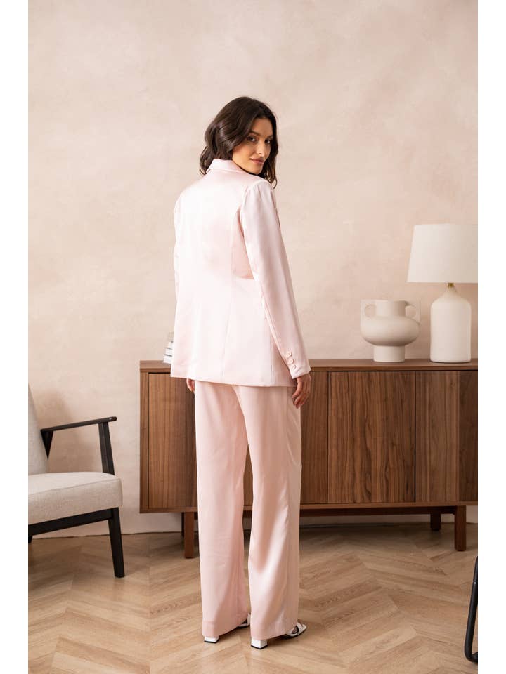 Attentif Paris - Vente Veste de tailleur – femme - Veste cintrée unie en satin49