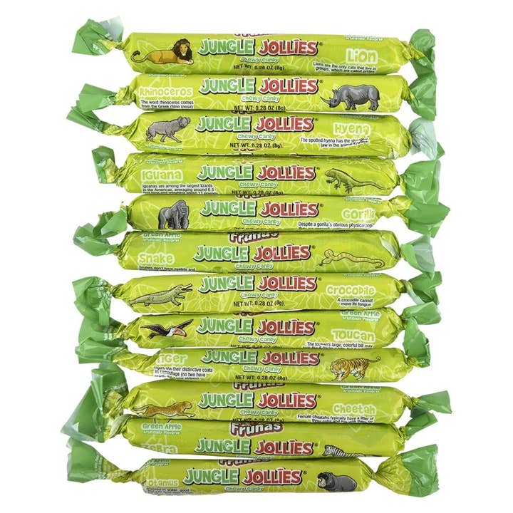 La Luna Bella - Toys - Wholesale Hard Candy - Jungle Jollies Green Apple - LLB Candy