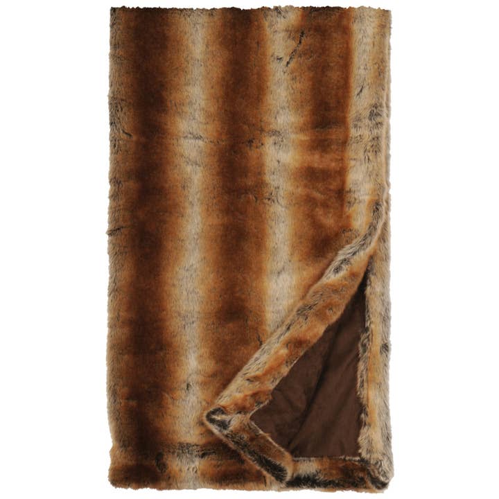 54"x72" Chinchilla Fur - Throw for wholesale by Wooded River Inc