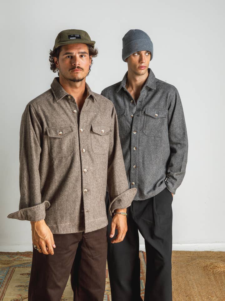 Otherwise - Vendita all'ingrosso Camicia button down - Uomo - Sovracamicia da uomo Swanson3