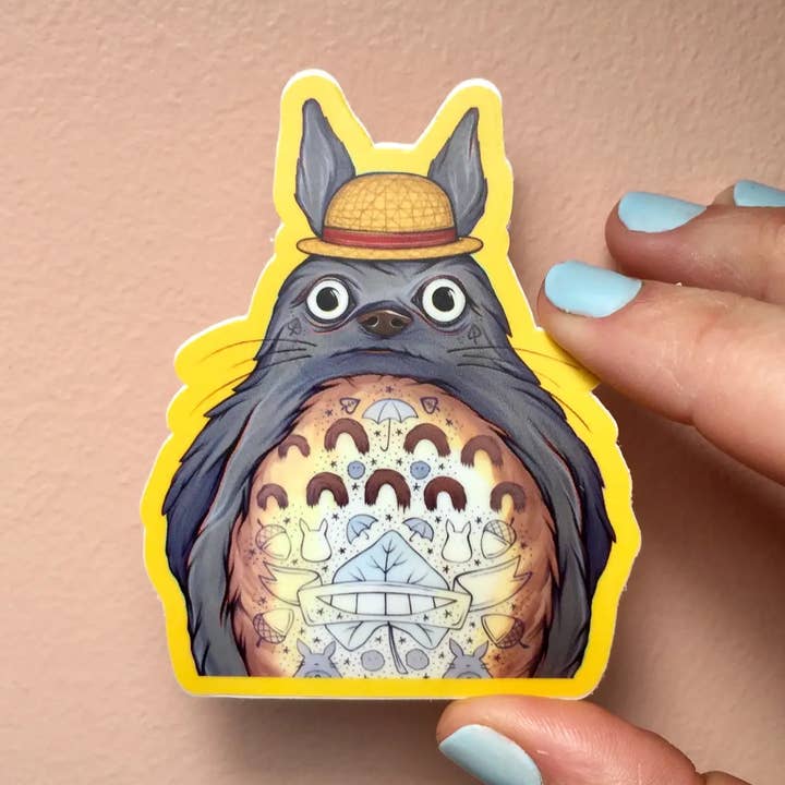 3” Vinyl Diecut Sticker - Tatted Neighbor for wholesale by Kaitlin Ziesmer