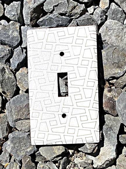 Schalterplatte - Geometrisch für den Großhandel von Dawn Lombard - Glass & Metal