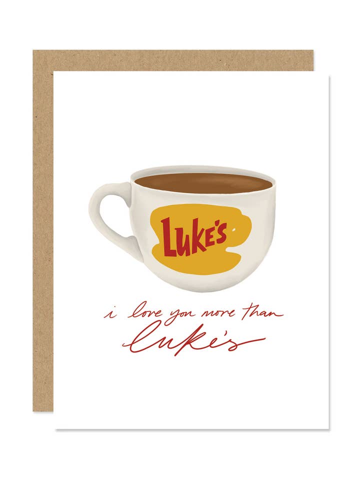Gilmore Girls Theme - Jag älskar dig mer än Lukes kort för wholesale av Maddon and Co