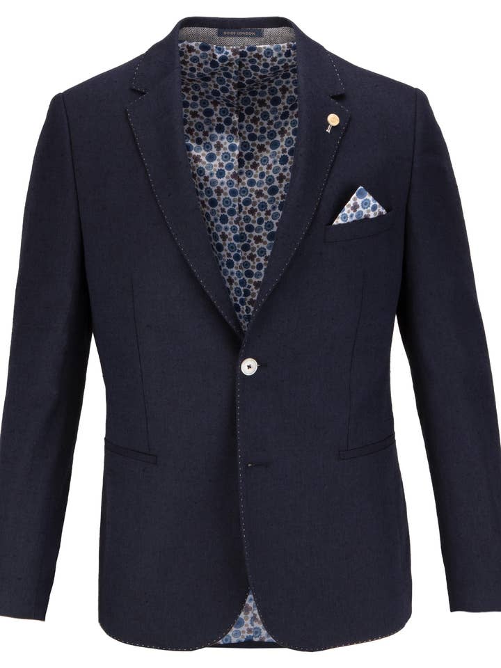 Blazer italiano en mezcla de algodón y lino para venta al por mayor de GUIDE LONDON