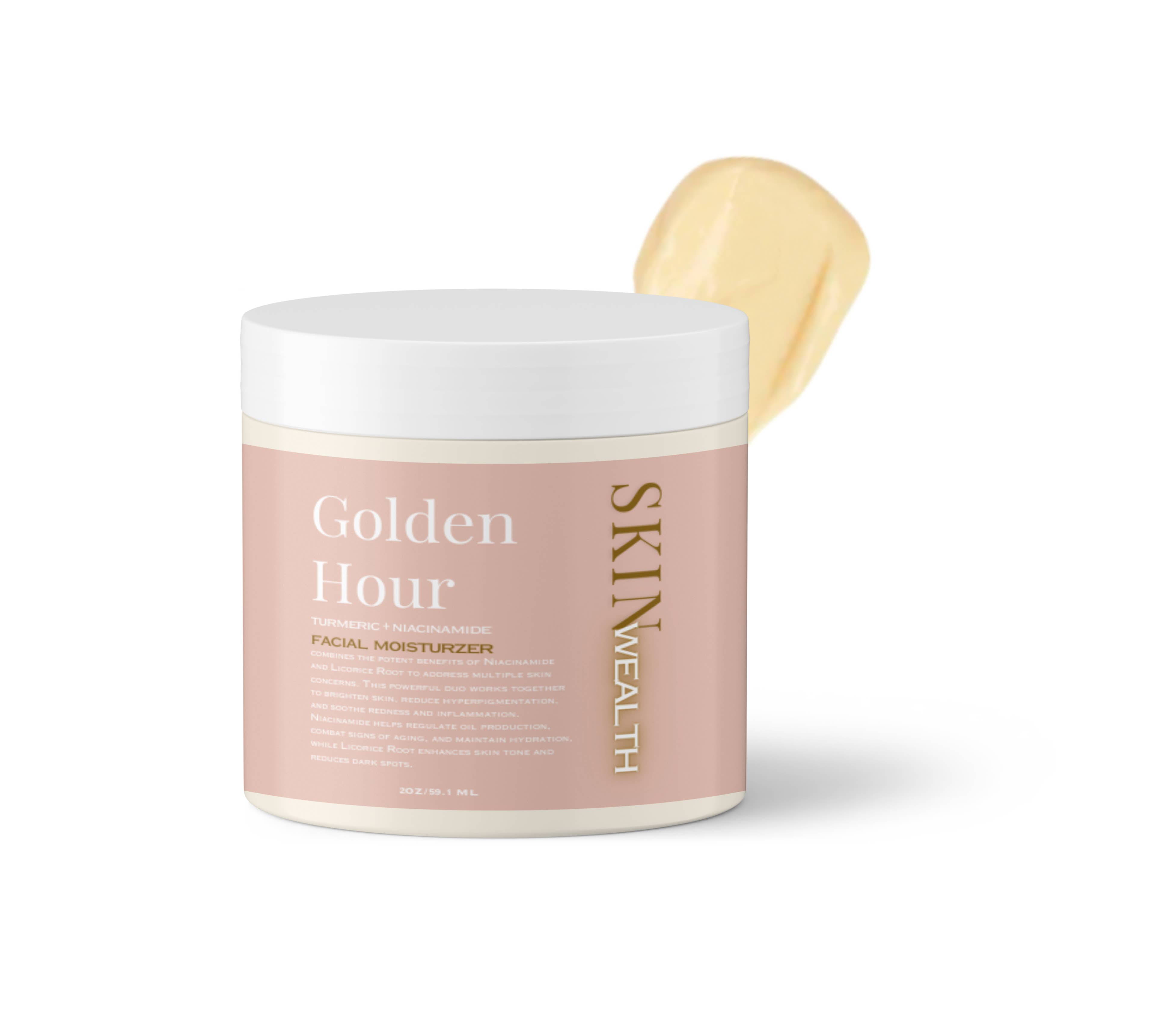 Skin Wealth – wholesale Facial moisturiser – Golden Hour Turmeric + Niacinamide Facial Moisturizer